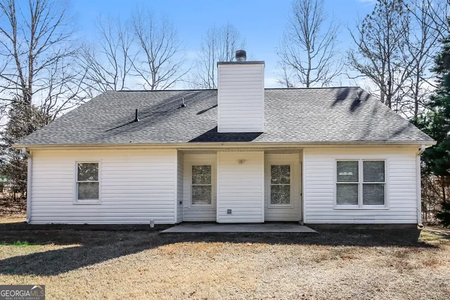 a front view of a house