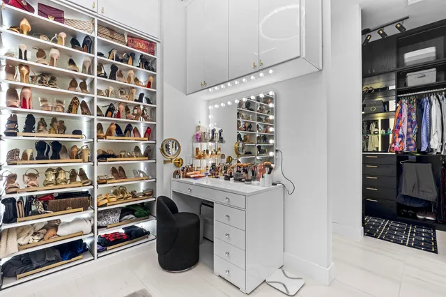 a view of walk in closet