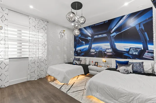 a view of house with outdoor space and swimming pool