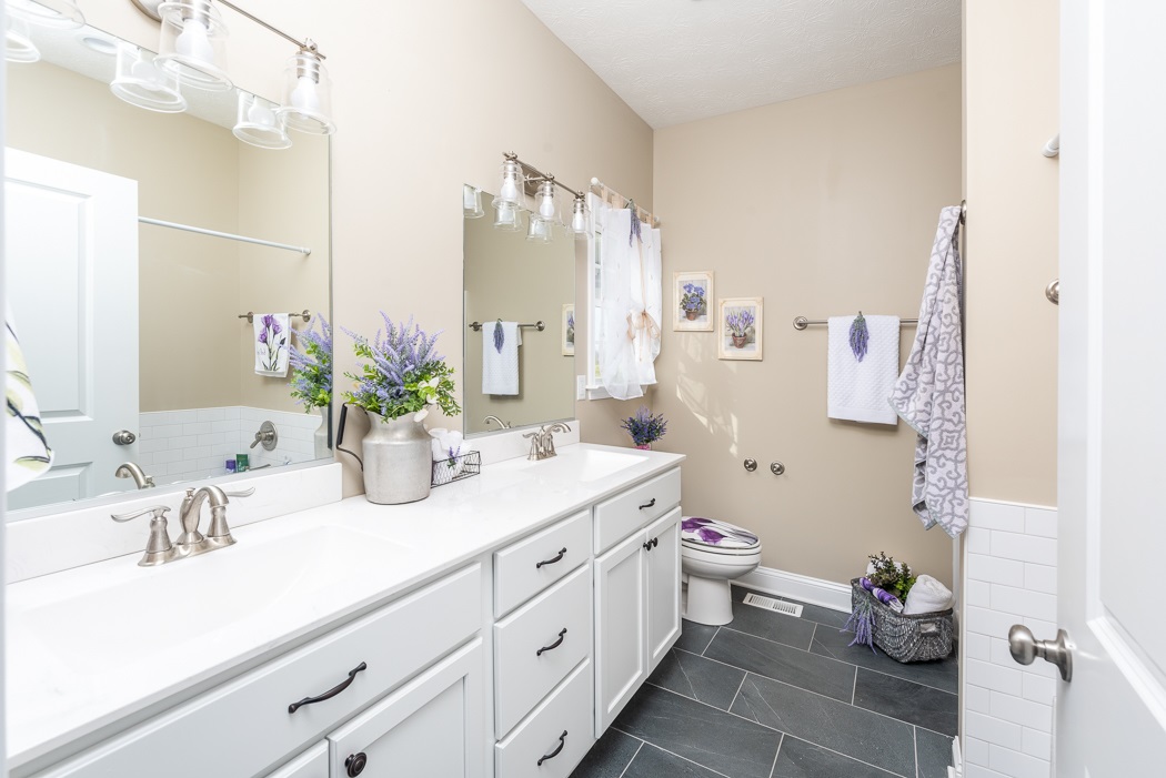 115 Ridgemore Drive Raphine, VA 24472 - Photo 26 of 42 a bathroom with a double vanity sink toilet and a mirror