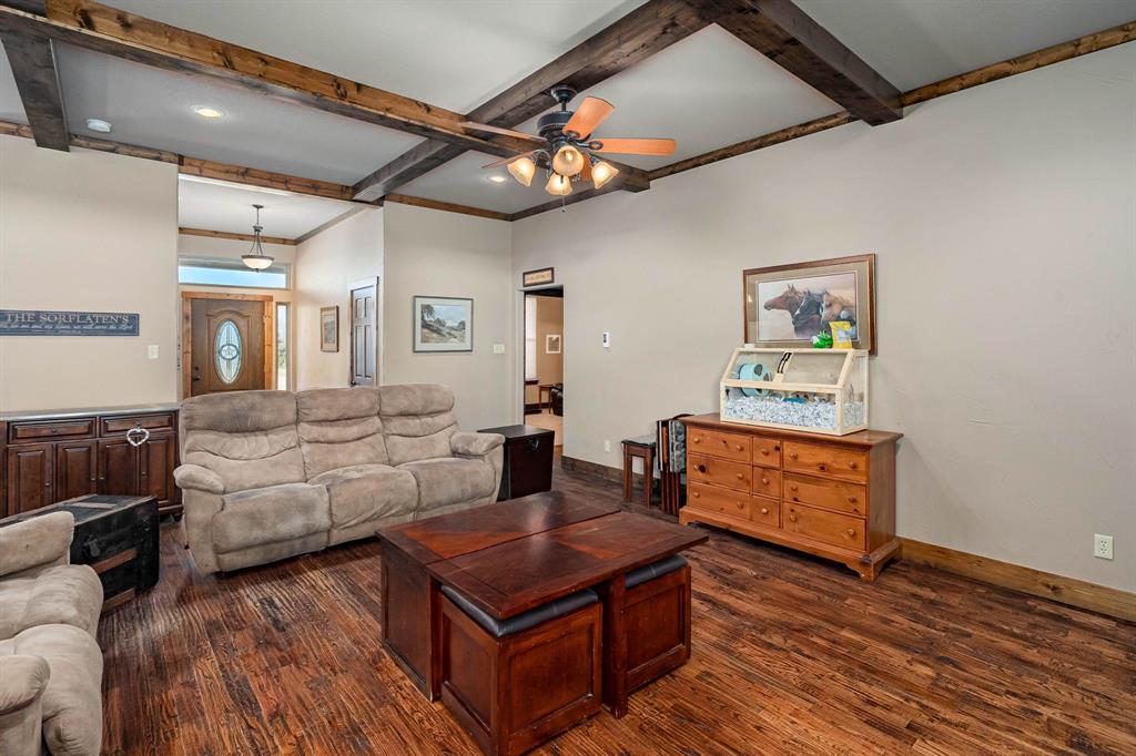 3028 Harrell Road Howe, TX 75459 - Photo 7 of 39 a living room with furniture and a wooden floor
