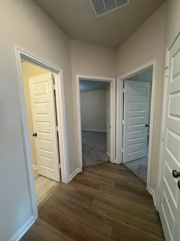 a view of a room with storage and utility