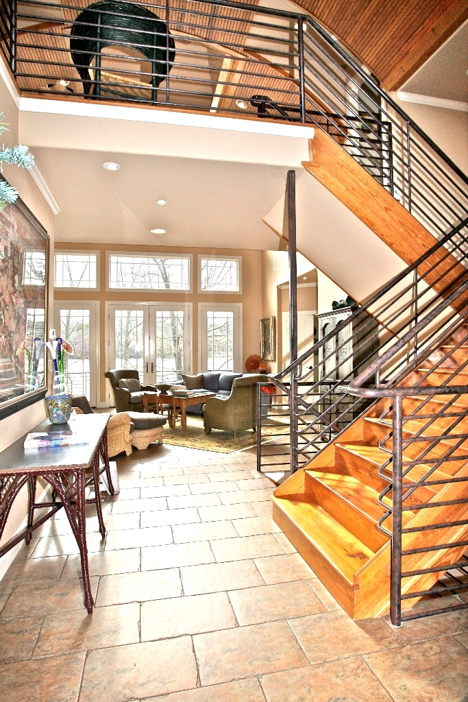 990 3 Quarter Point Road Wirtz, VA 24184 - Photo 22 of 68 Entry View of Great room and Stairway
