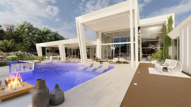 a view of a house with sitting area