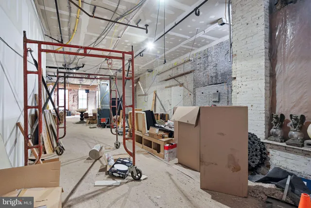 a view of storage and utility room