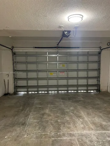 a view of a garage