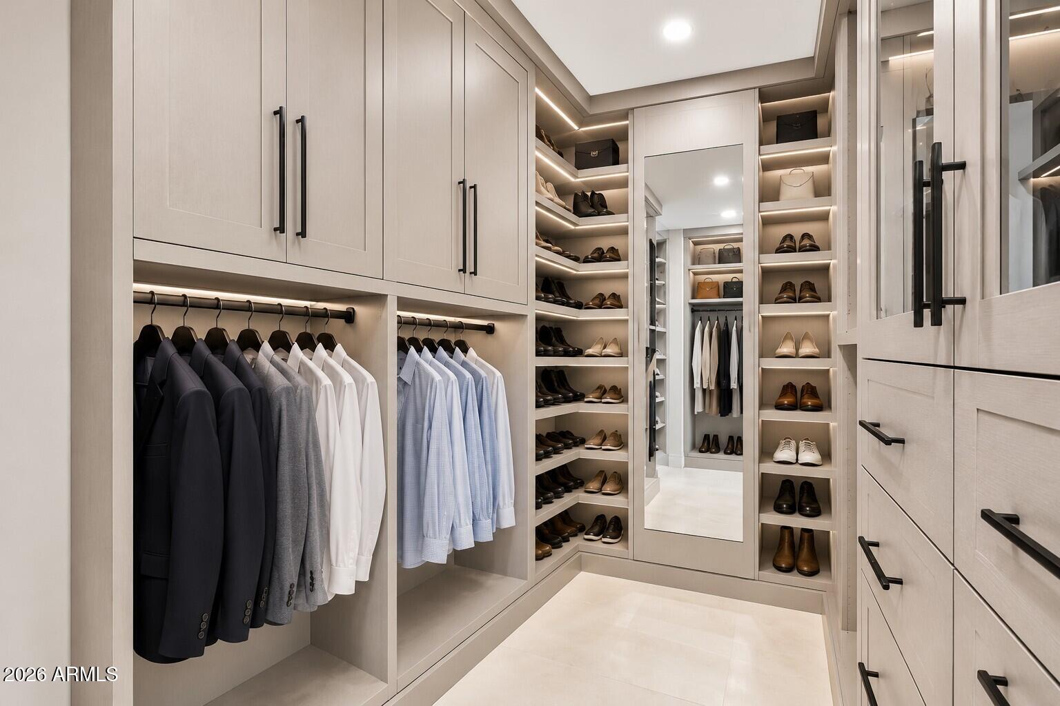 1040 East Osborn Road, Unit 404 Phoenix, AZ 85014 - Photo 12 of 20 Virtually Staged Walk In Closet