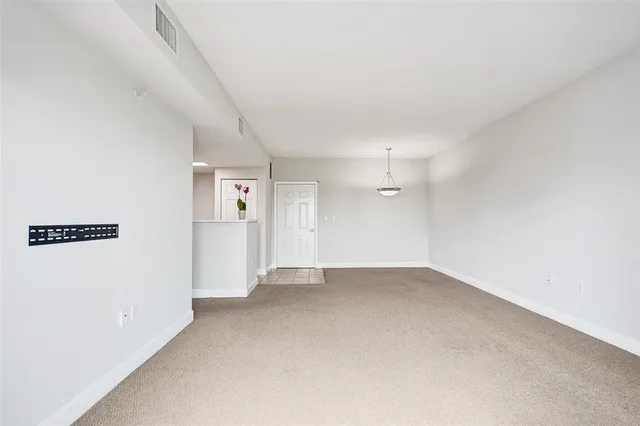 a view of an empty room