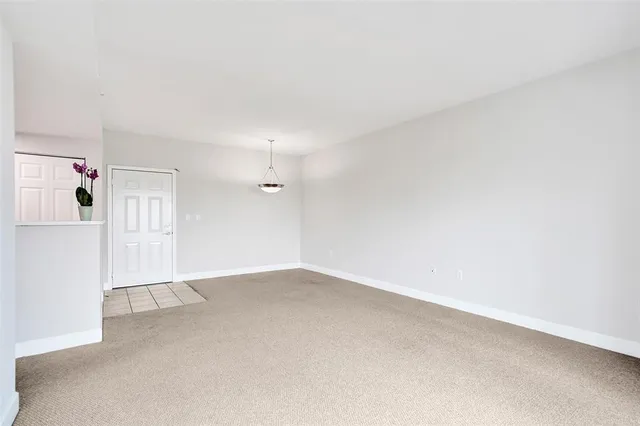 an empty room with entrance