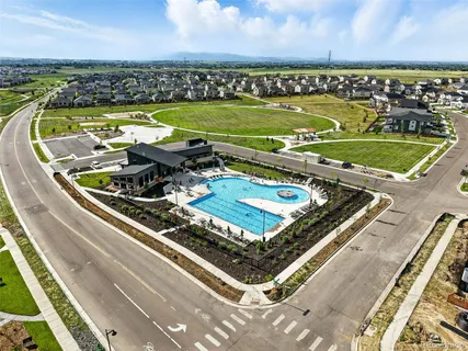 a view of a swimming pool and outdoor space