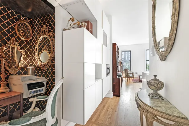 view of living room with furniture and a fireplace