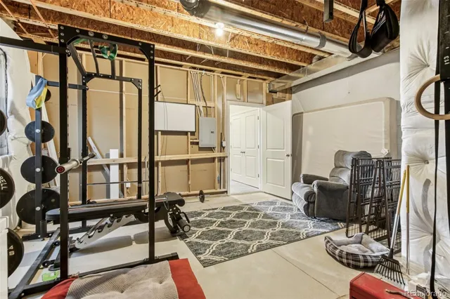 a view of porch with seating space