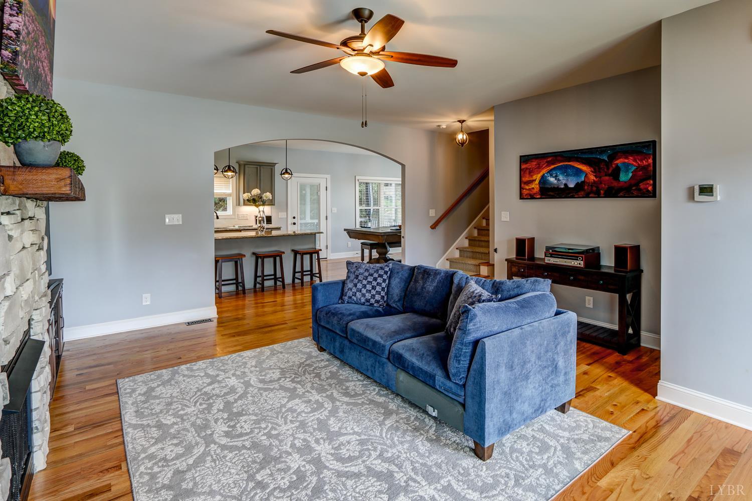 1013 Cobblestone Lane Forest, VA 24551 - Photo 7 of 49 a living room with furniture and a wooden floor