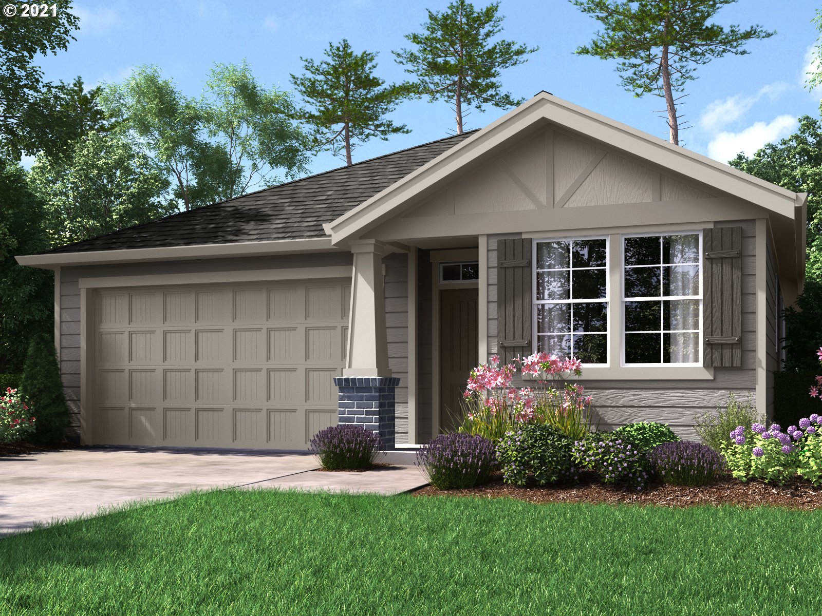 3736 South 42nd Place Ridgefield, WA 98642 - Photo 1 of 31 a front view of a house with a yard and garage