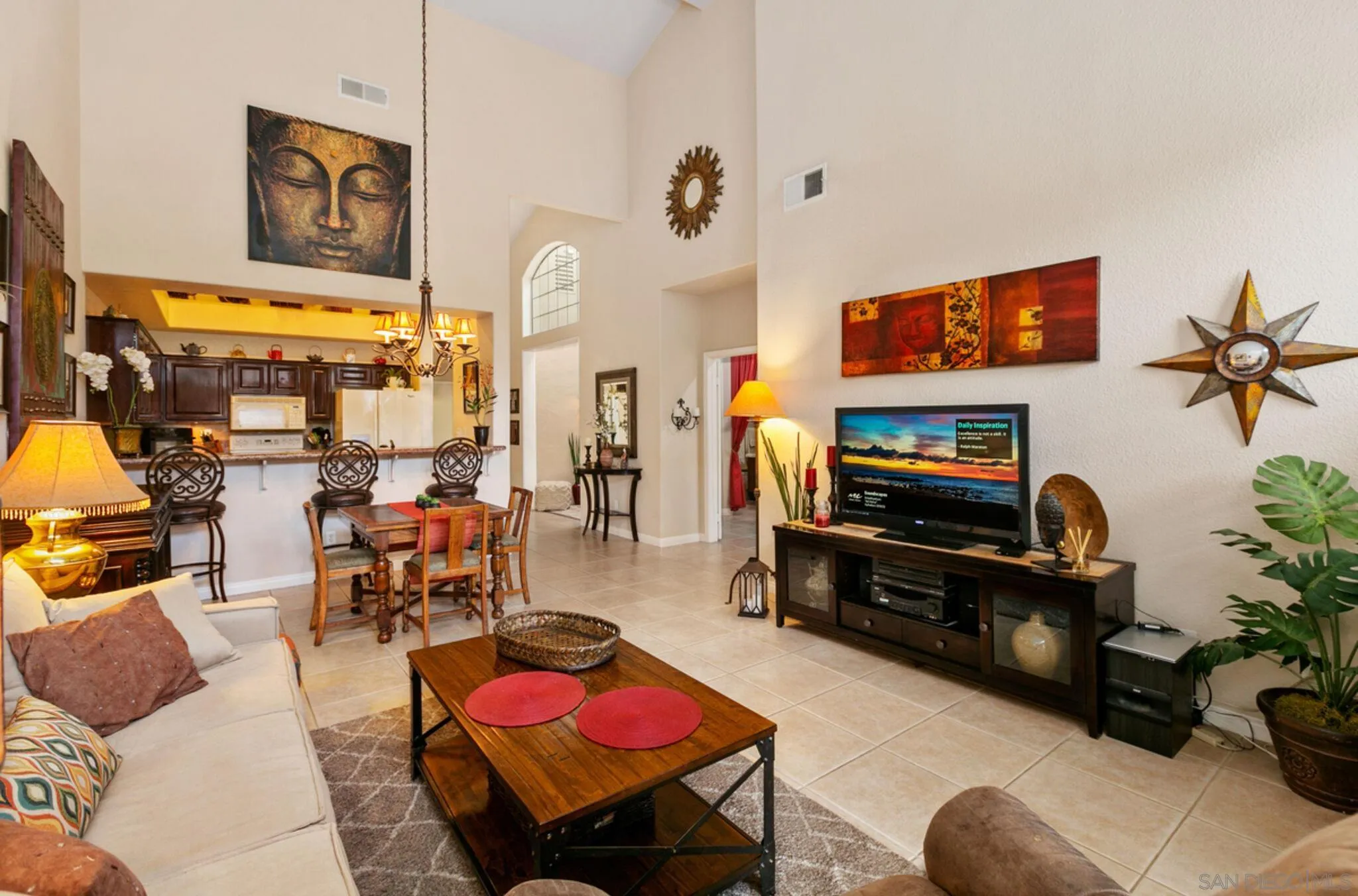 9018 Circle R Oaks Lane Escondido, CA 92026 - Photo 16 of 34 a living room with furniture workspace and a flat screen tv