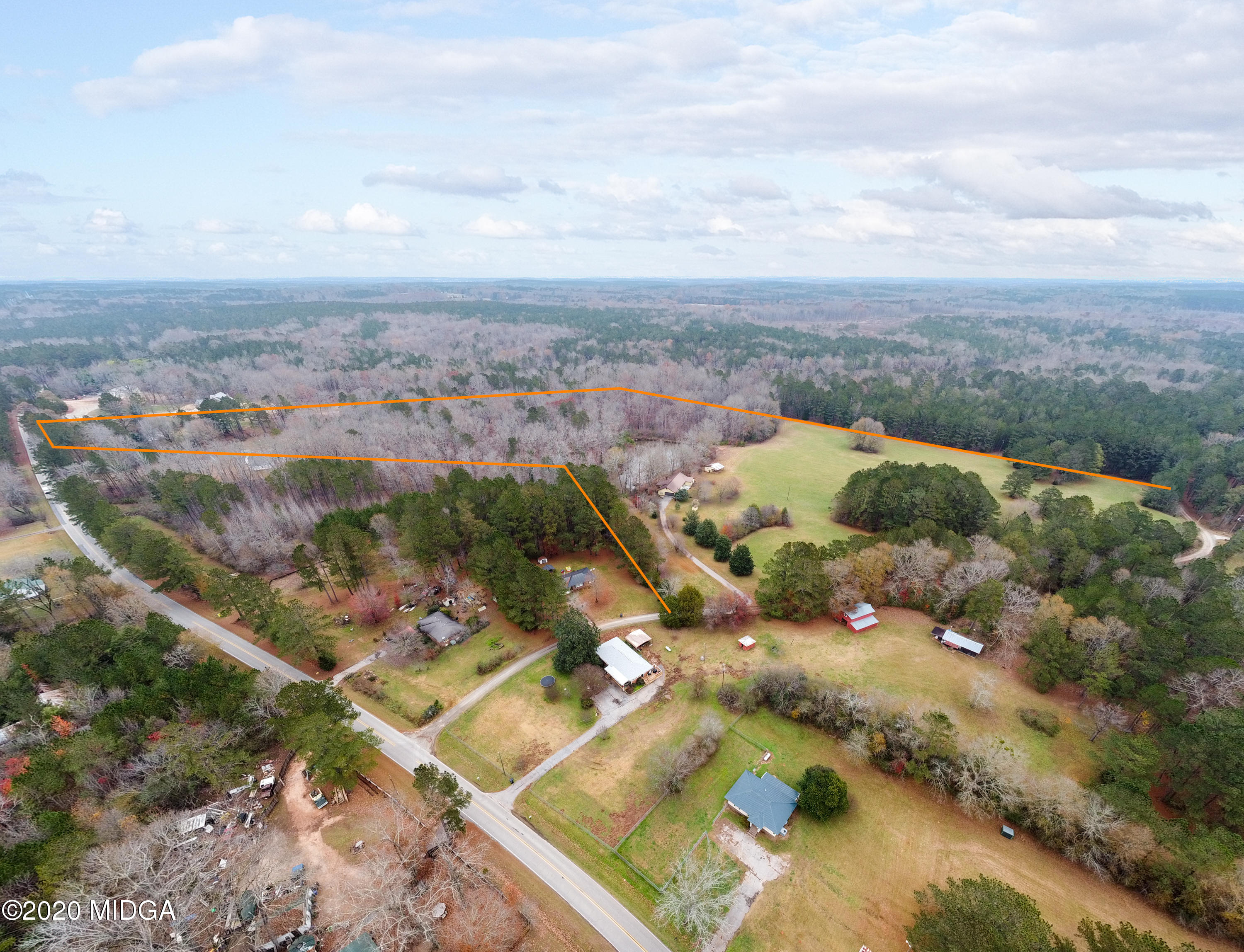 115 Hasty Road Jackson, GA 30233 - Photo 36 of 36 an aerial view of residential houses with outdoor space