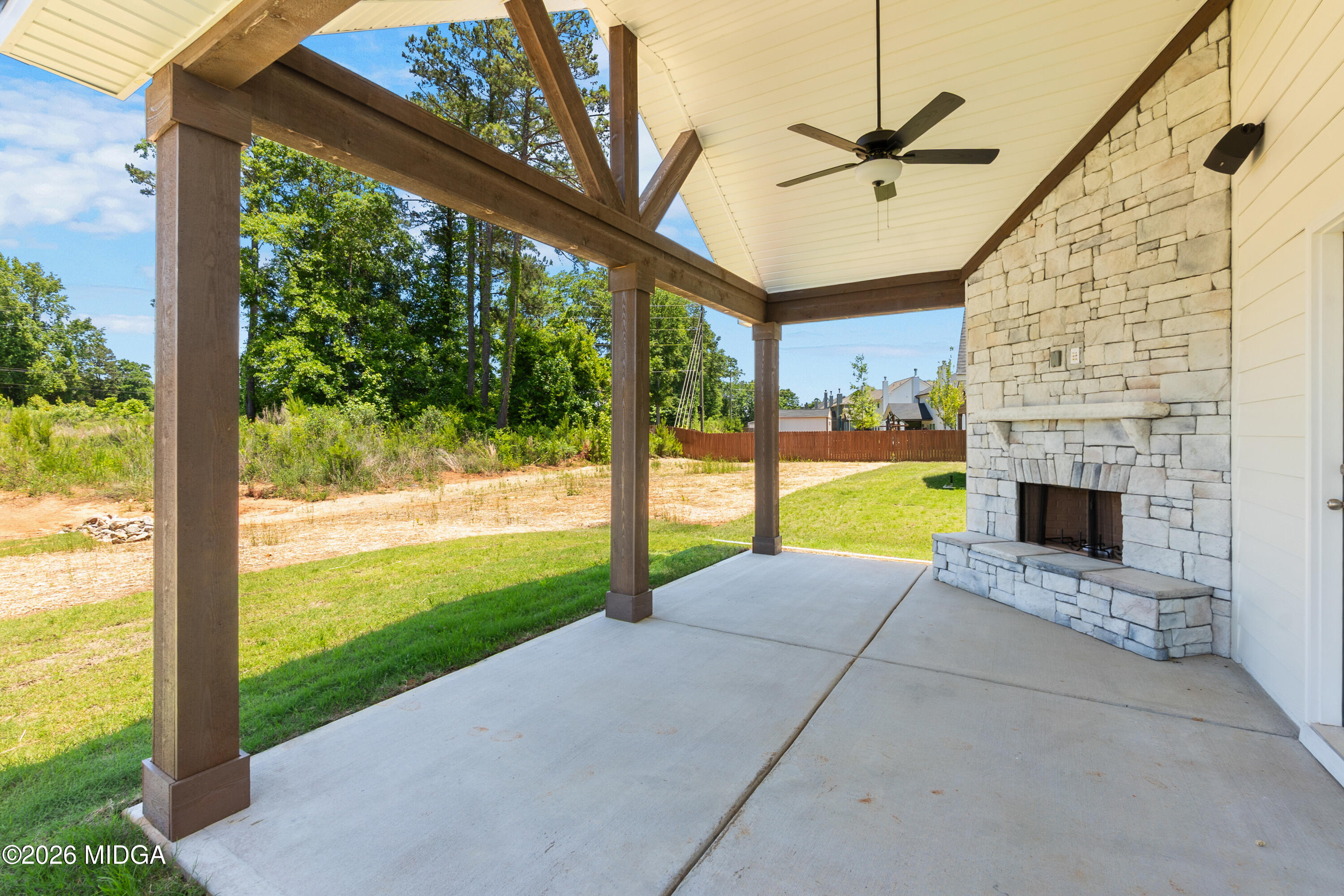 5393 Felles Way, Unit 359 Forsyth, GA 31029 - Photo 52 of 54 a view of a porch with a backyard