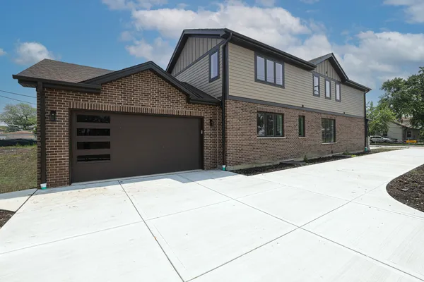 a front view of a house