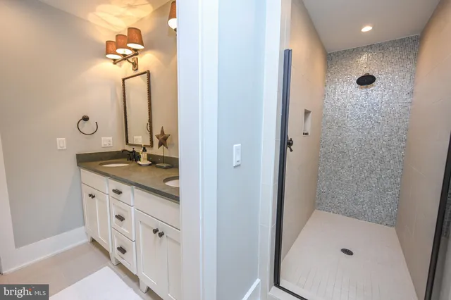 a view of a lake with a mountain in the background