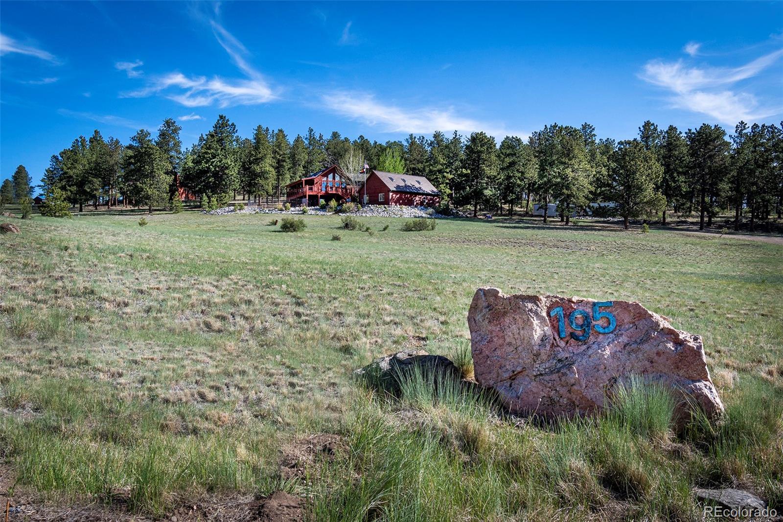 195 Bulldogger Road Bailey, CO 80421 - Photo 2 of 38 a view of a garden with a lake
