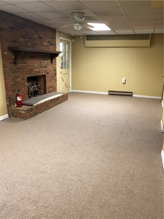 127 Canterbury Road Pendleton, SC 29670 - Photo 35 of 46 Recreation Room with Gas Log Fireplace and Walk-Ou