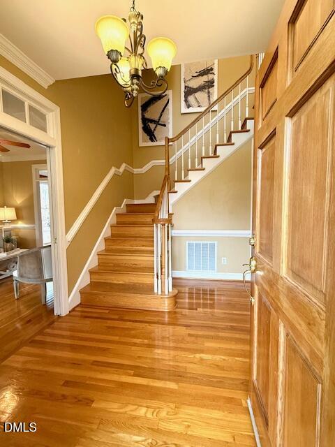 534 Dink Ashley Road Timberlake, NC 27583 - Photo 23 of 86 a view of entryway and hall with wooden floor