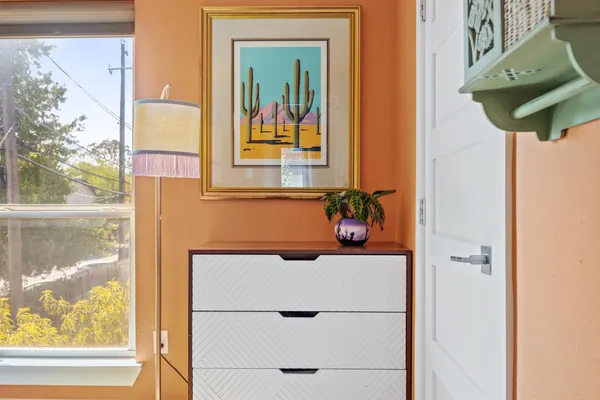 a view of a workspace with furniture