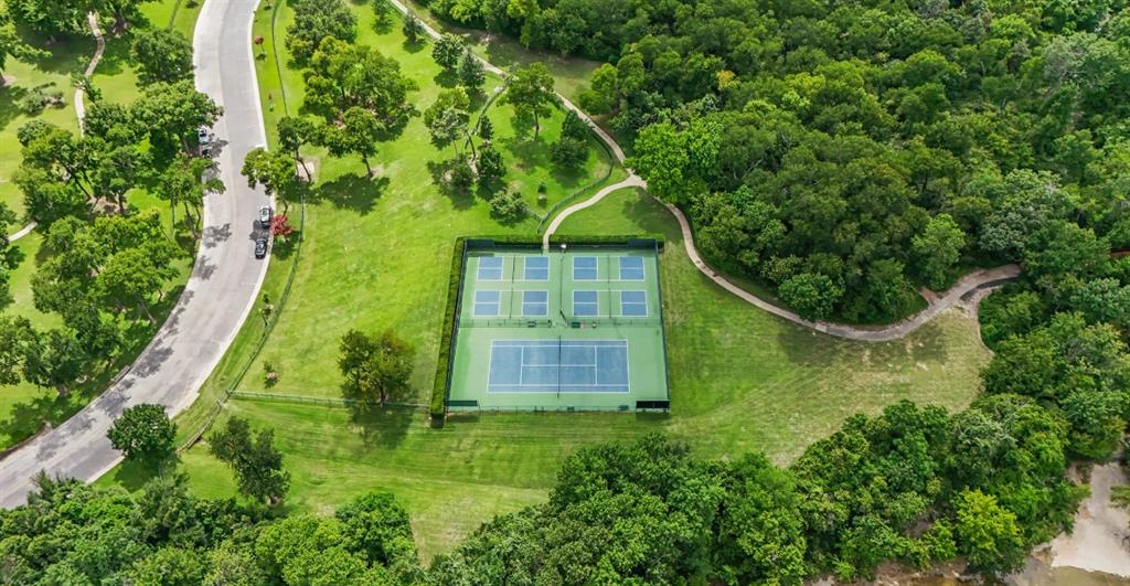 11911 Edgestone Road Dallas, TX 75230 - Photo 38 of 40 Bird's eye view tennis courts and walking trails