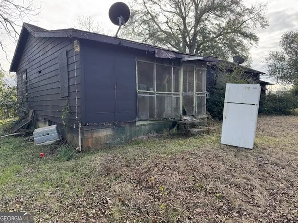 a backyard of a house