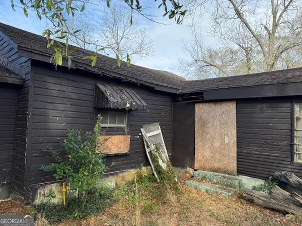 a view of a house with a door