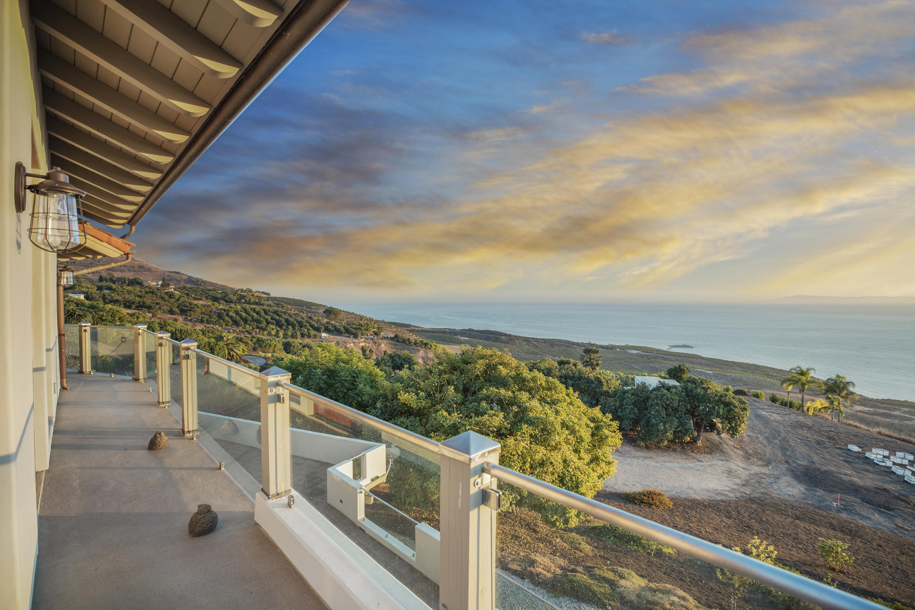 8517 Ocean View Road Ventura, CA 93001 - Photo 28 of 37 a view of a balcony with an ocean view