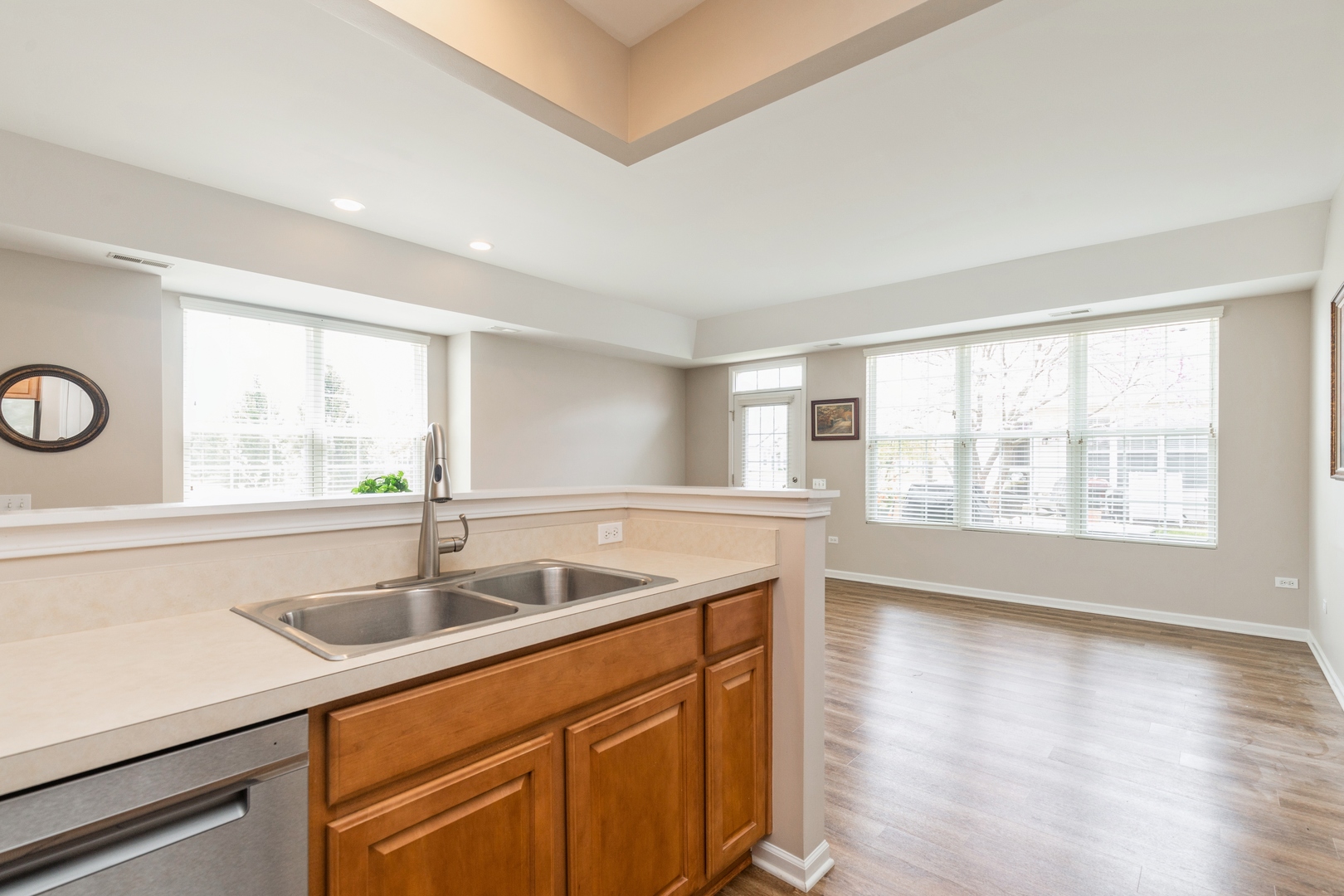 13472 Delaney Road Huntley, IL 60142 - Photo 9 of 16 a kitchen with a sink and large window