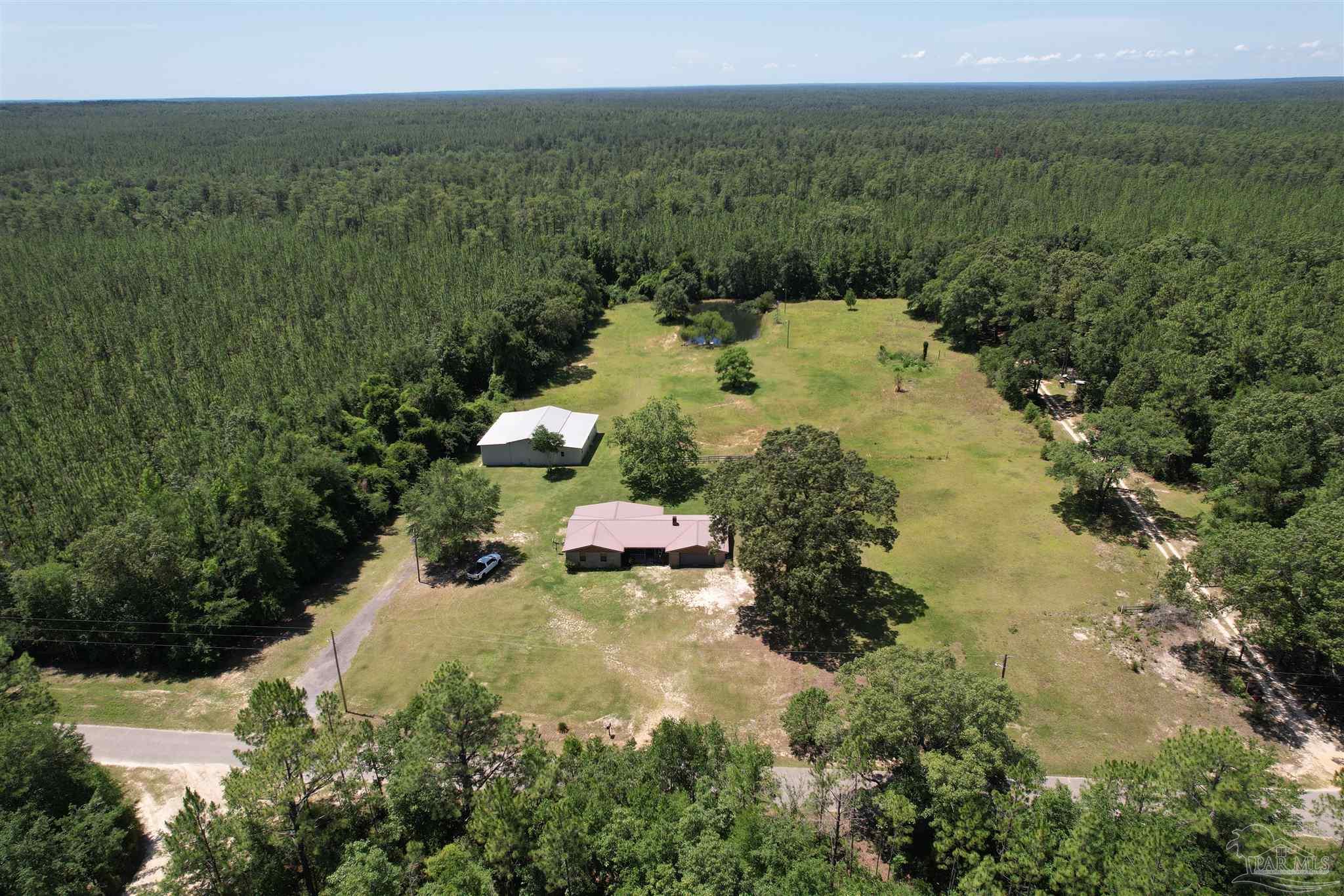 9353 Sellersville Road Jay, FL 32565 - Photo 25 of 26 a view of a bunch of trees and bushes