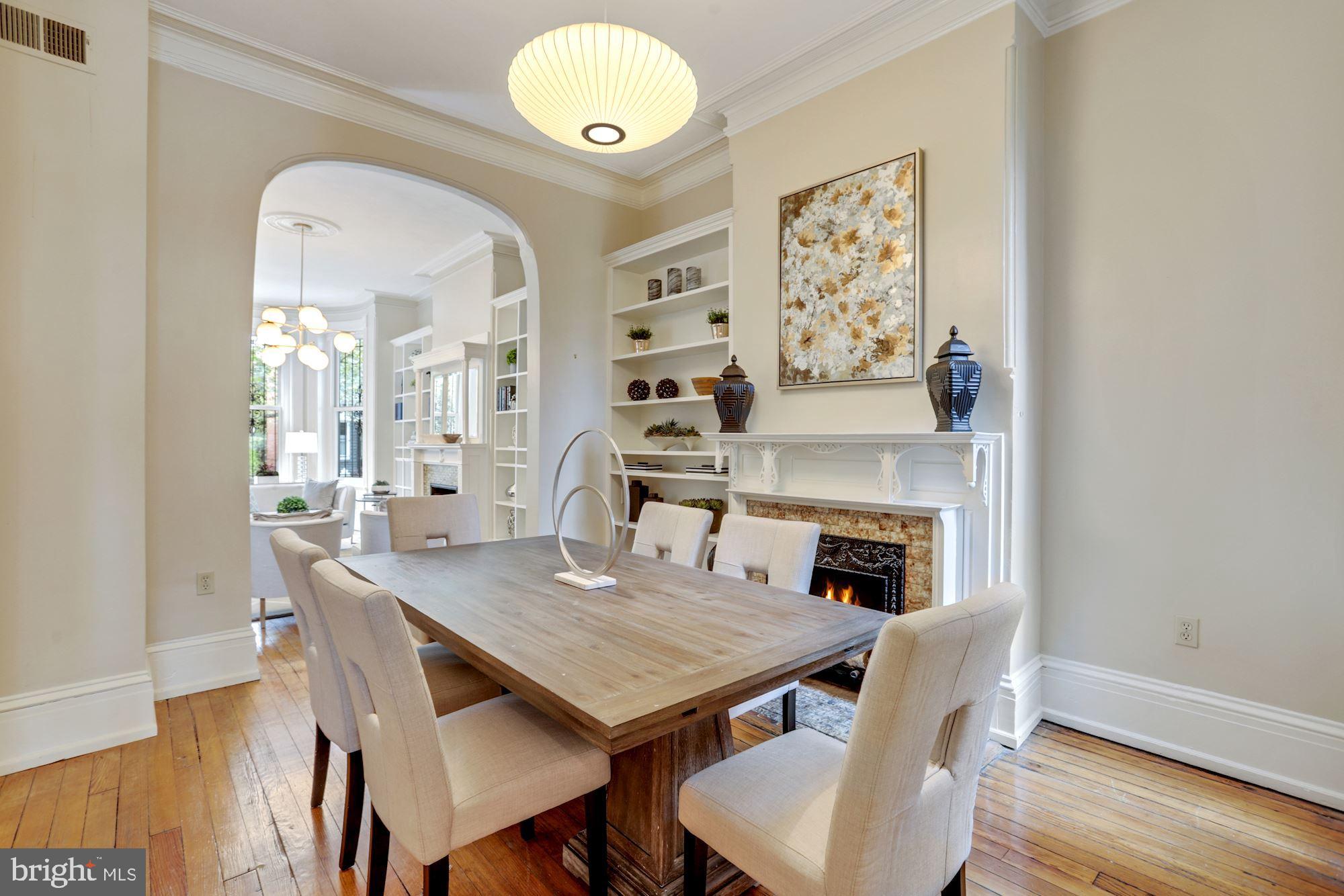 607 Q Street Northwest Washington, DC 20001 - Photo 10 of 74 Dining Room with Two Archways