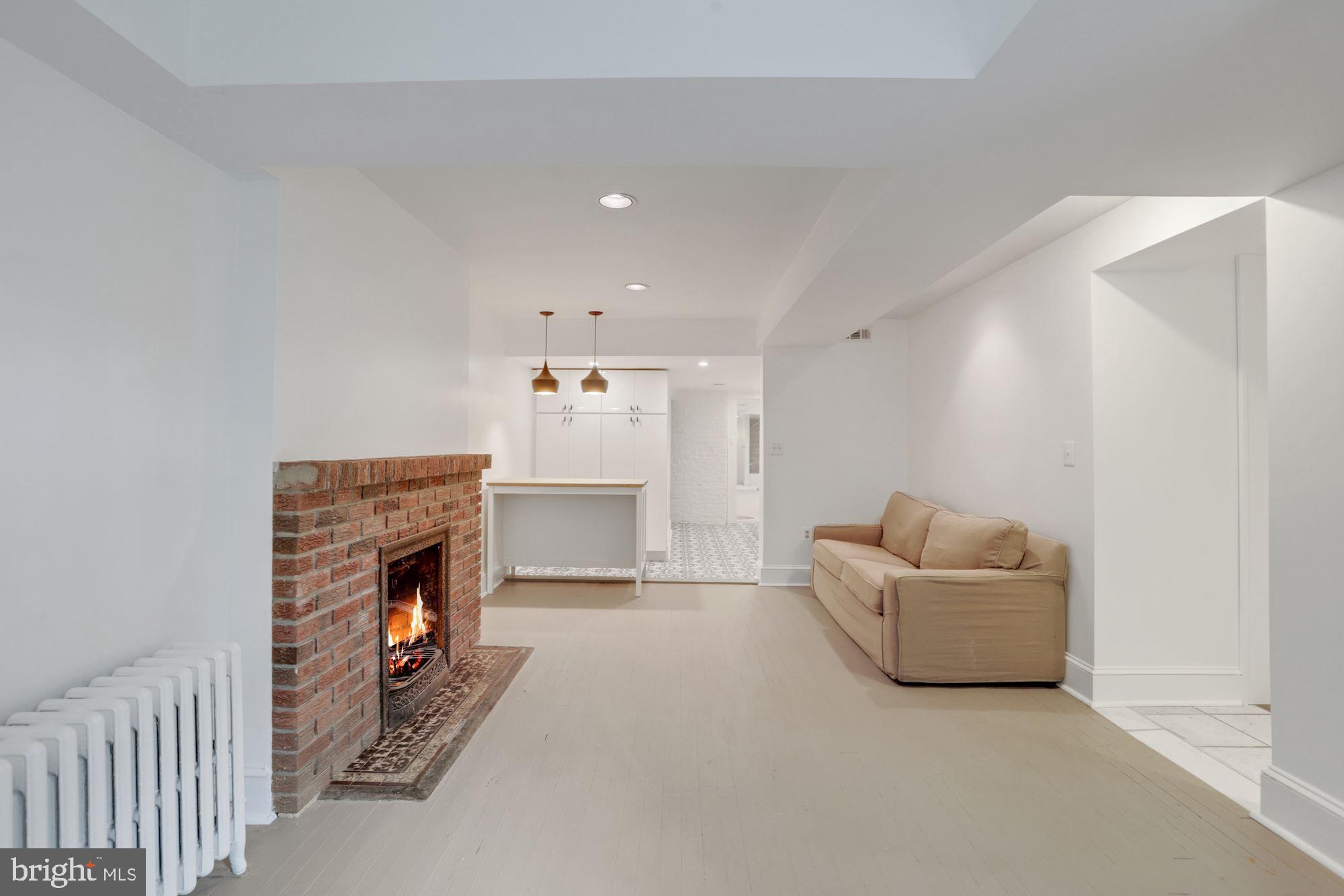 607 Q Street Northwest Washington, DC 20001 - Photo 38 of 74 Living Room with Fireplace