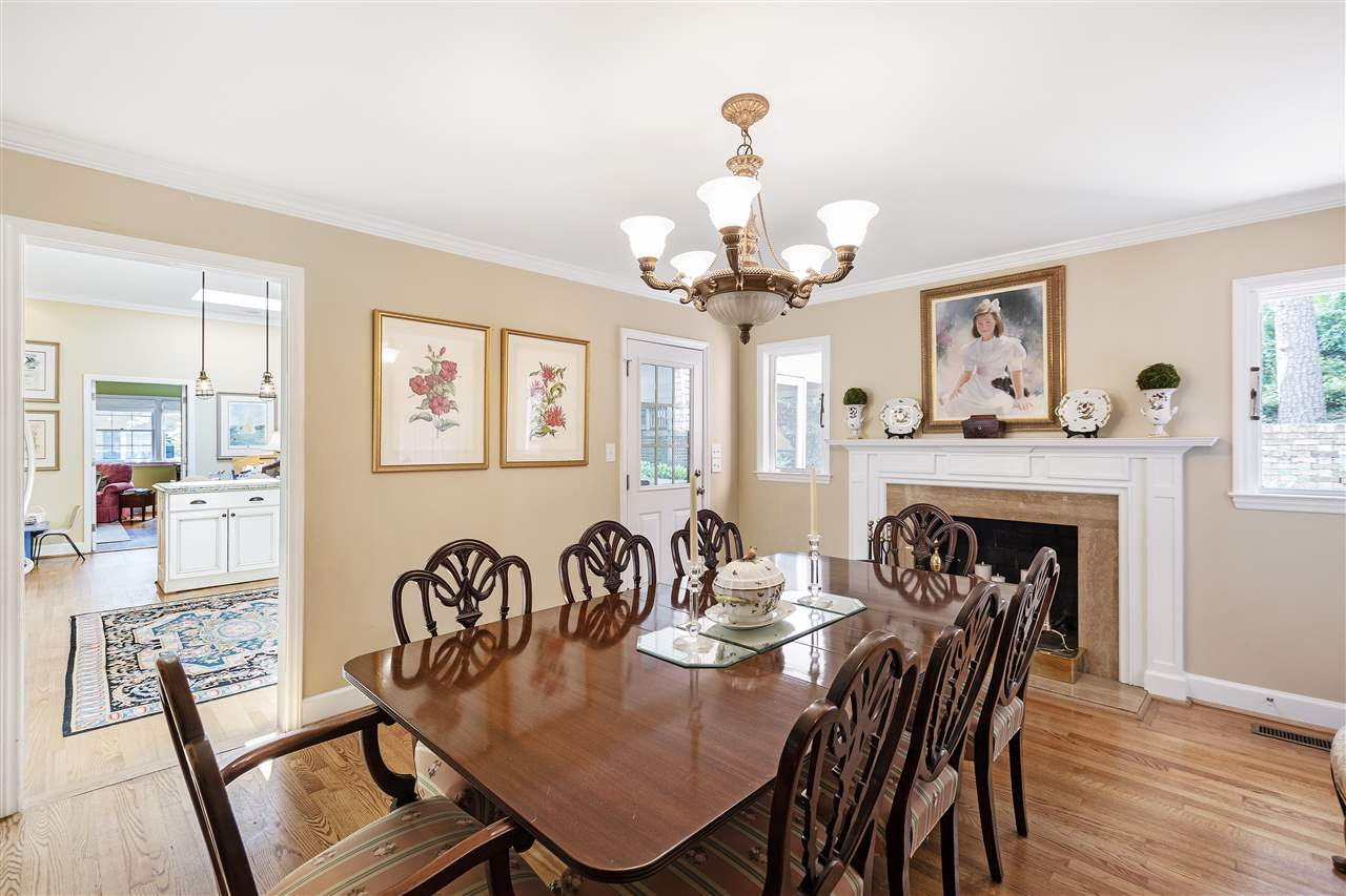 608 Sampson Street Raleigh, NC 27609 - Photo 8 of 30 a view of a dining room with furniture and wooden floor