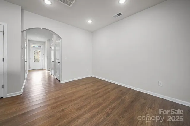 wooden floor in an empty room with wooden floor
