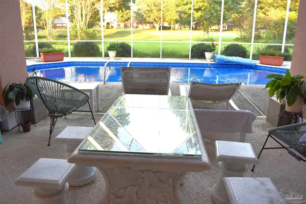 a view of a golf course