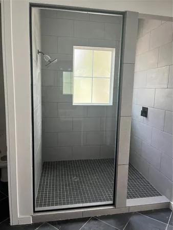 a view of wooden door