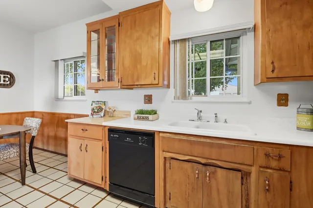 a view of hallway with stairs