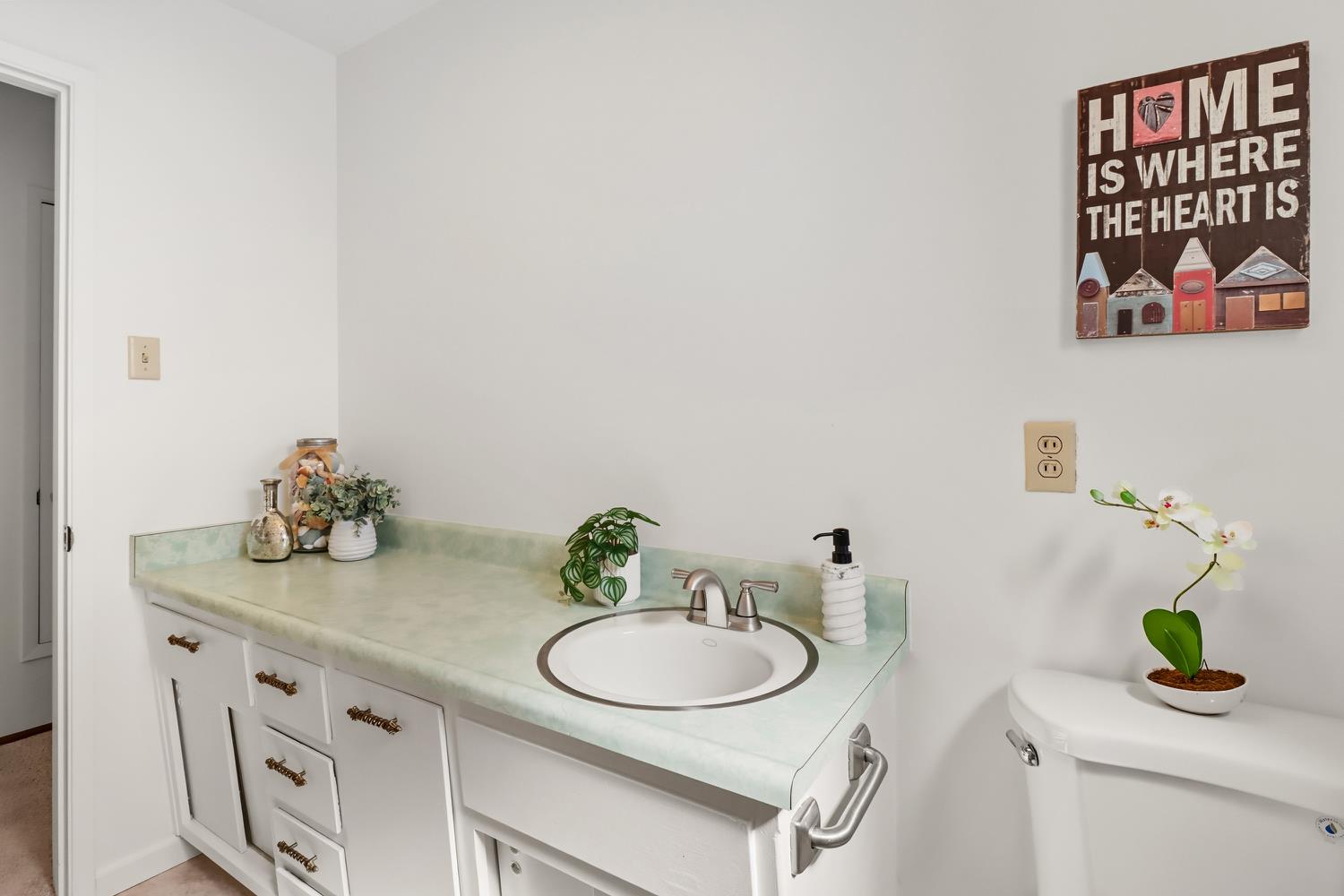 3366 Point Pleasant Road Elk Grove, CA 95757 - Photo 36 of 60 a bathroom with a sink and a mirror