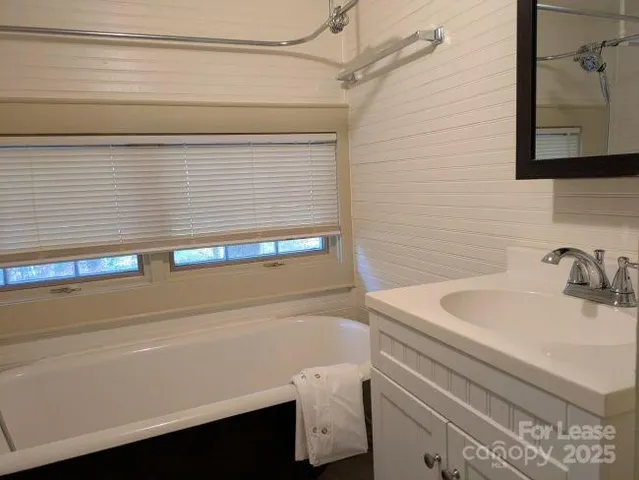a bathroom with a sink and a bathtub