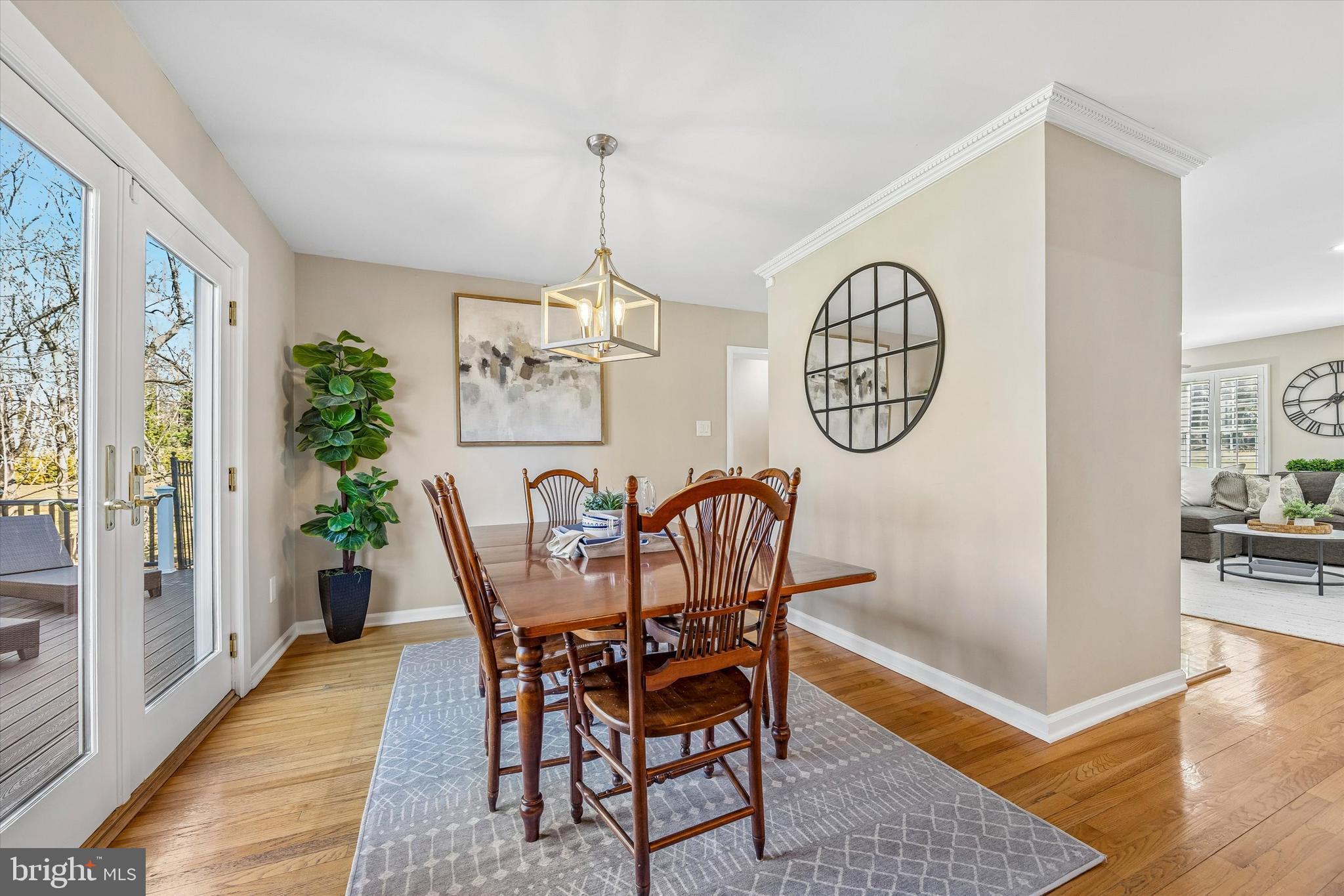 872 Roscommon Road Bryn Mawr, PA 19010 - Photo 16 of 49 a view of a dining room with furniture window and wooden floor