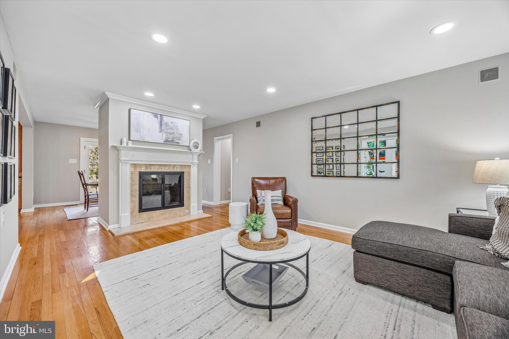872 Roscommon Road Bryn Mawr, PA 19010 - Photo 8 of 49 a living room with furniture and a wooden floor