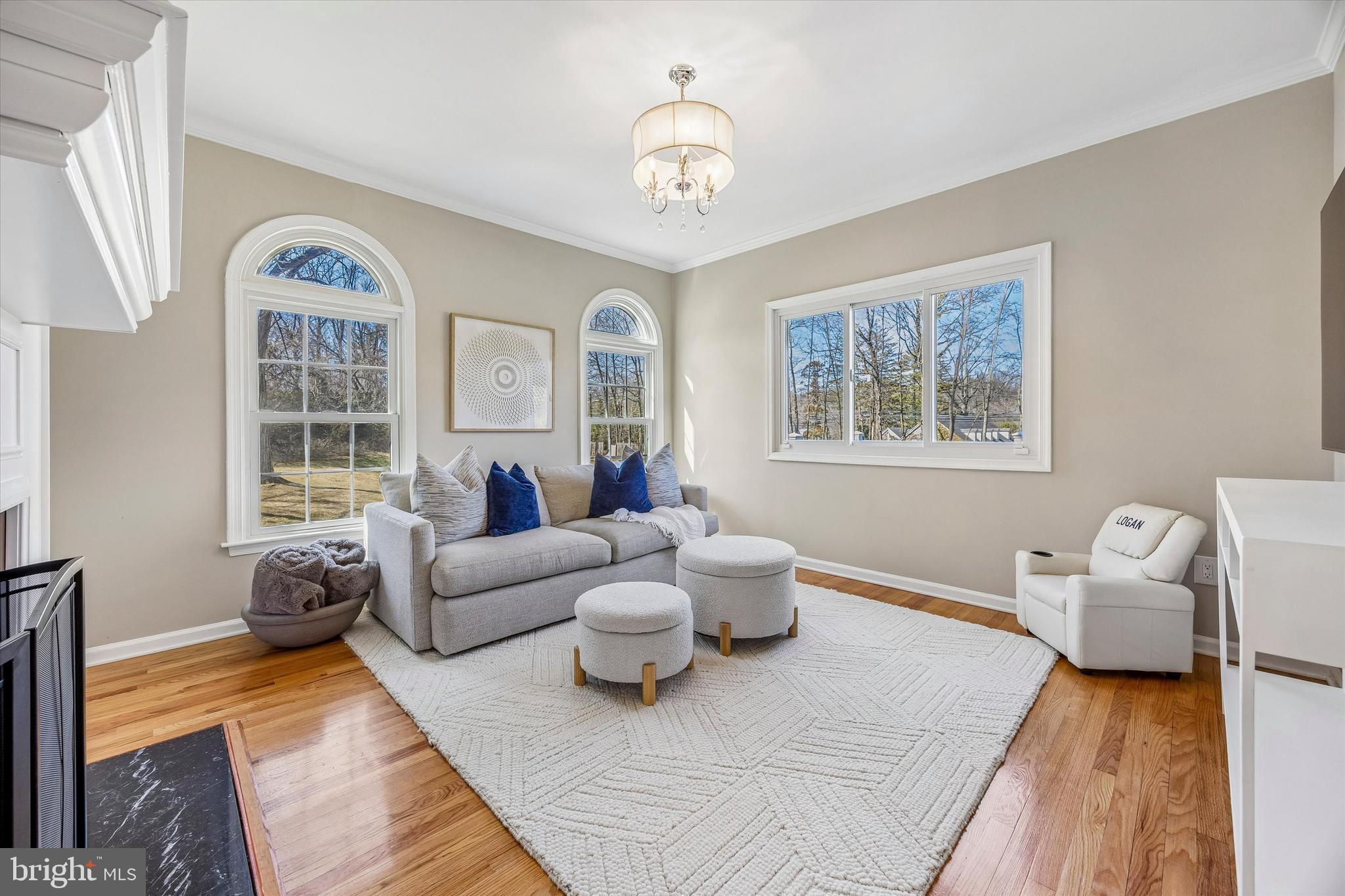 872 Roscommon Road Bryn Mawr, PA 19010 - Photo 10 of 49 a living room with furniture and a large window