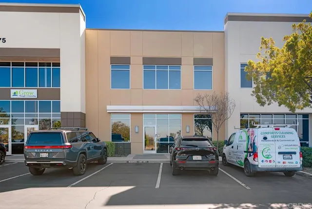 a car parked in front of a building