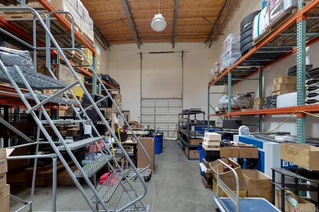 a view of storage and utility room