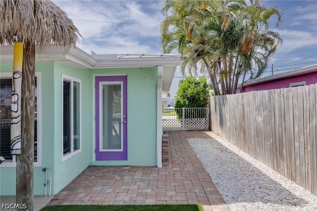 2639 Bridgeview Street Matlacha, FL 33993 - Photo 21 of 28 a view of a entrance gate of a house