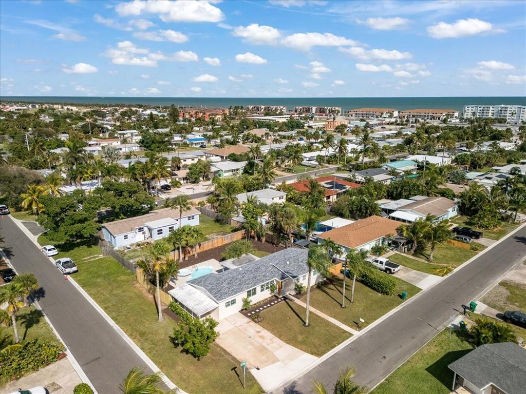 145 Southeast 3rd Street Satellite Beach, FL 32937 - Photo 28 of 29 an aerial view of a residential houses with outdoor space
