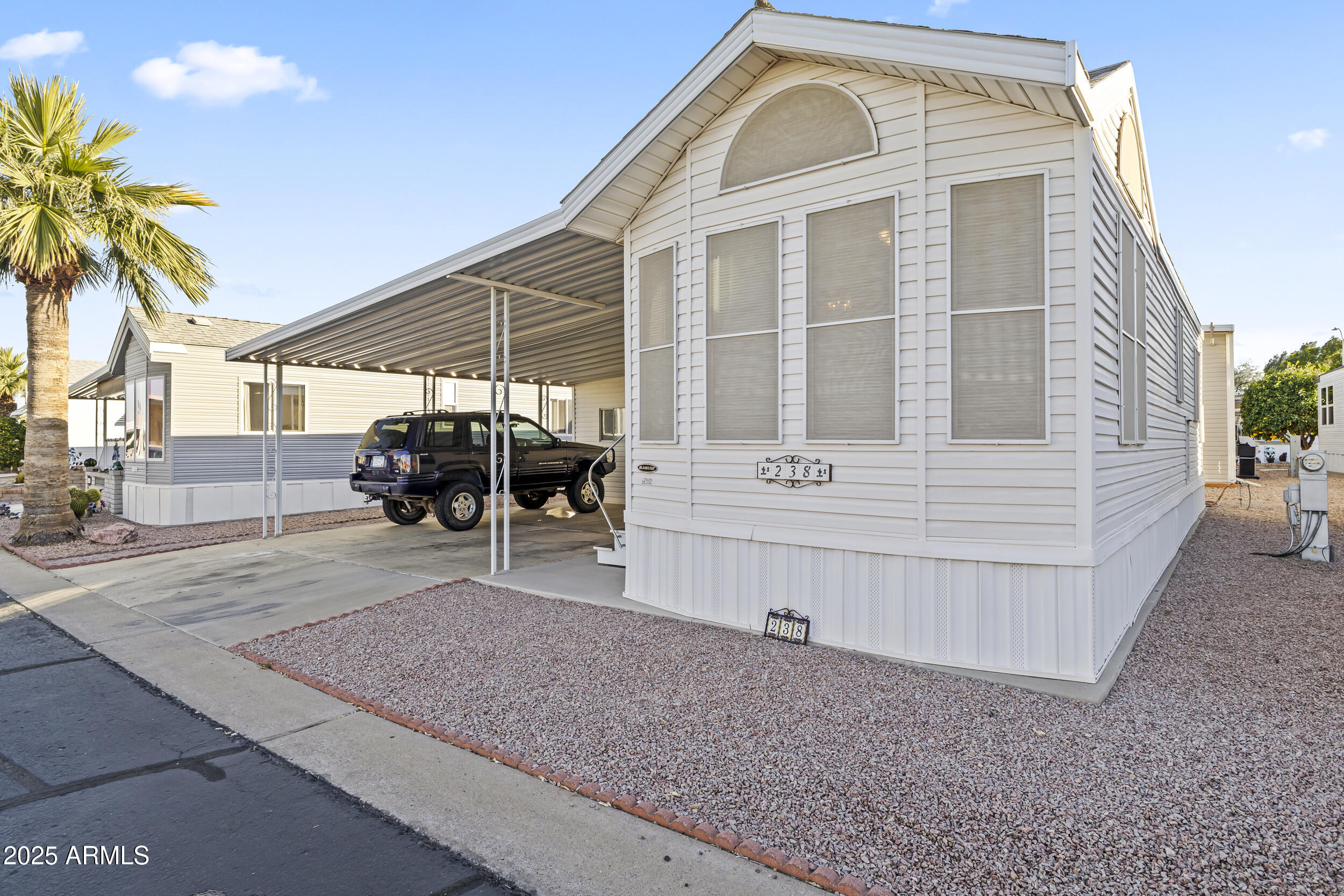 a view of a house with a patio